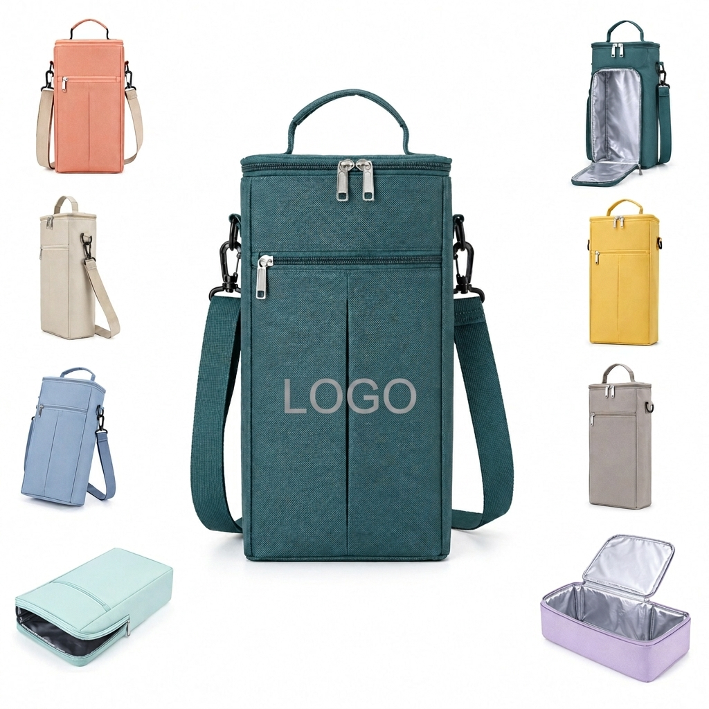 Insulated Vertical Sling Cooler Bag for Outdoor Activities and Leisure