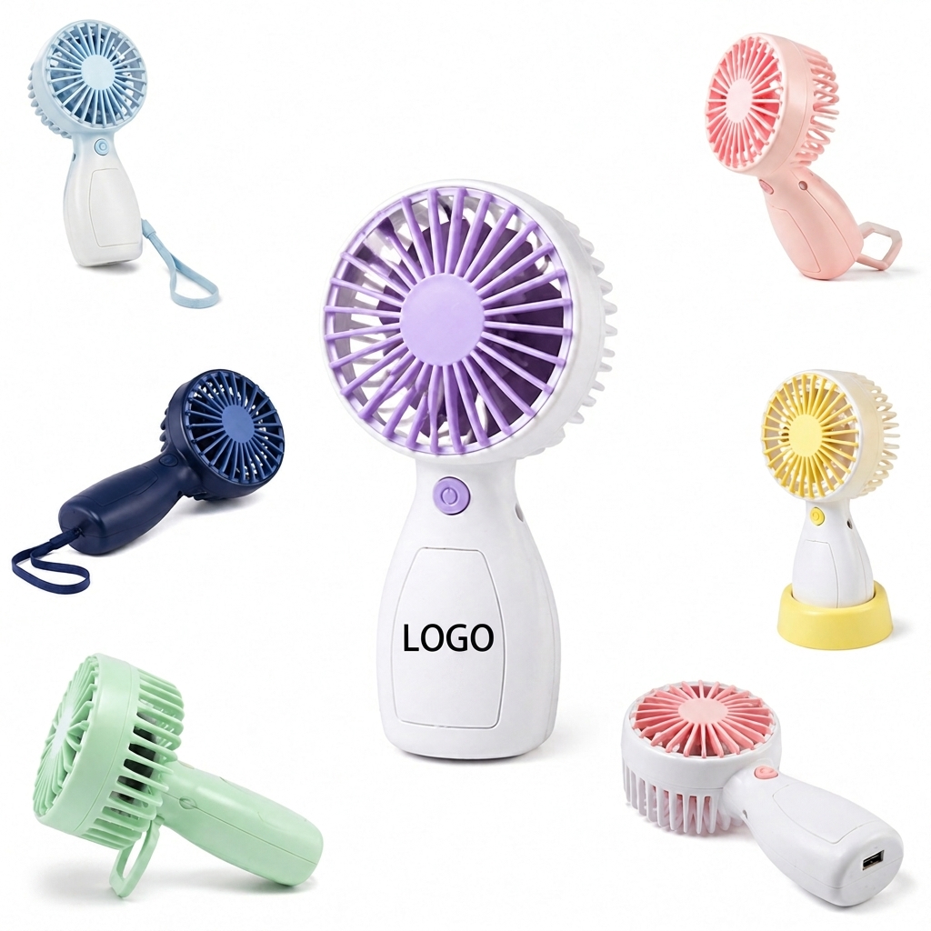 Portable Handheld Personal Cooling Fan with Rechargeable Battery