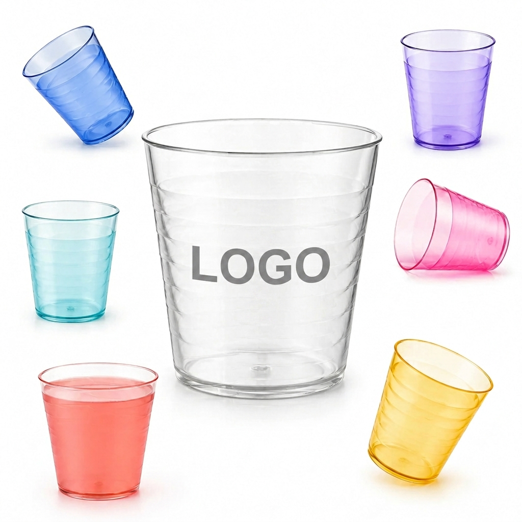 2 oz Ribbed Multi-Color Tasting and Sample Cups