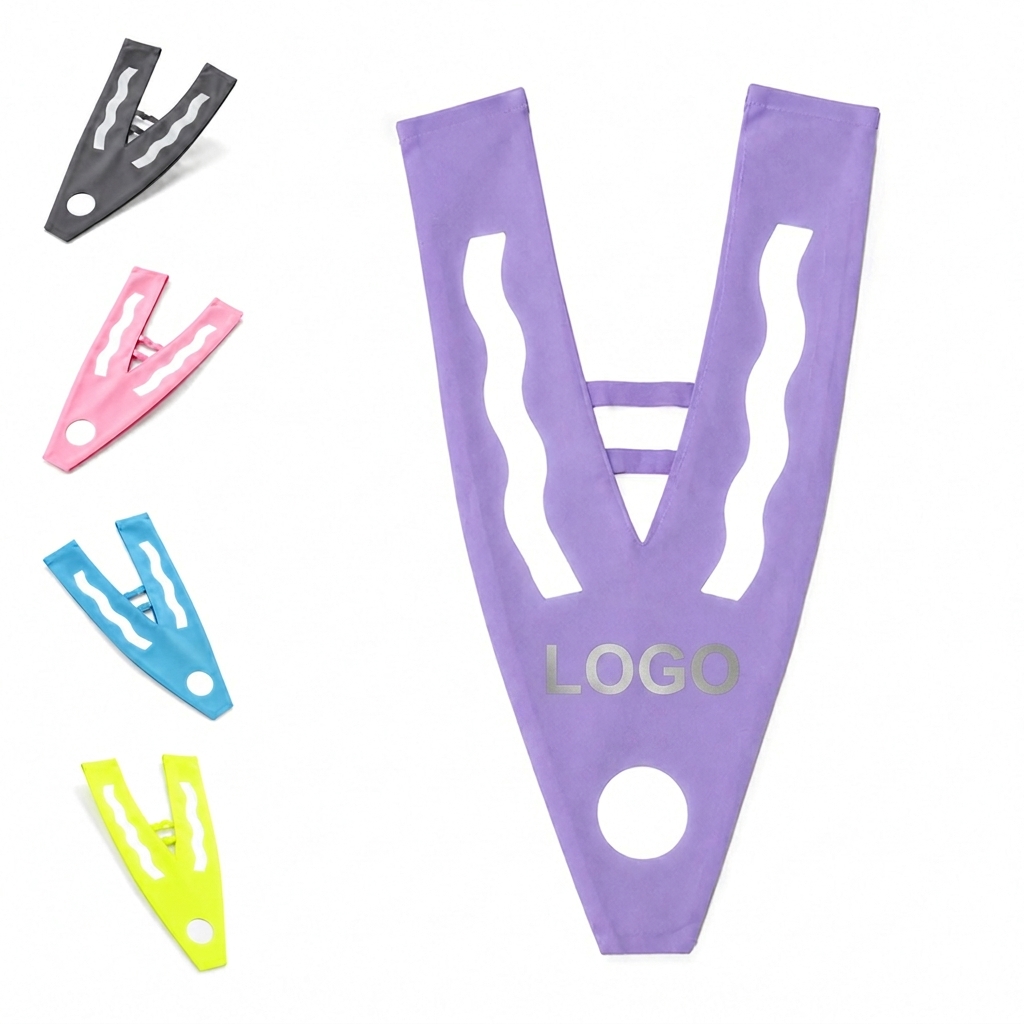 High-Visibility Reflective Child Safety Bib with Wavy Accents