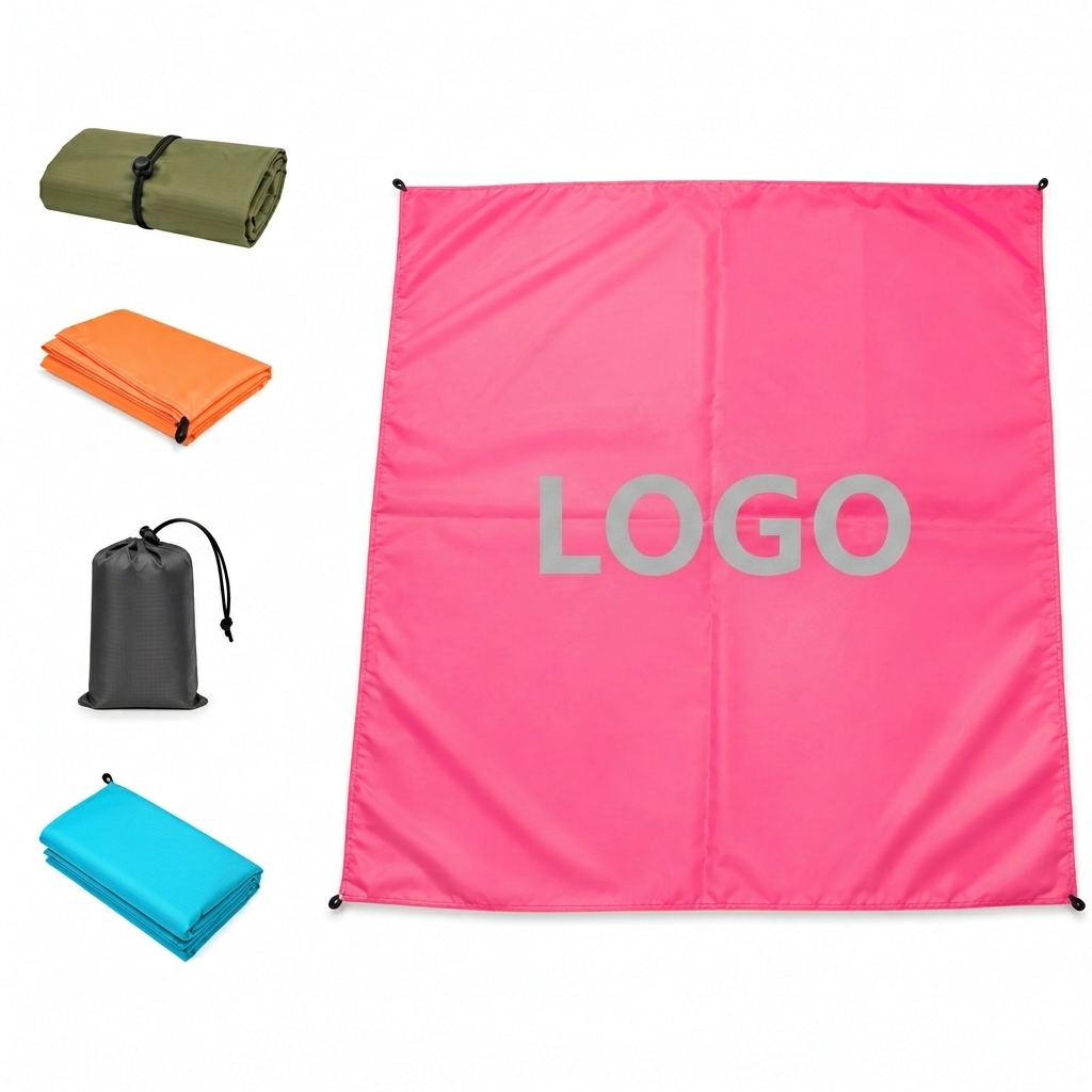 Large Ripstop Nylon Outdoor Mat with Compact Carrying Pouch