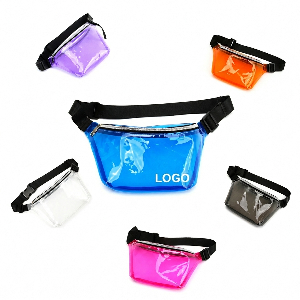 Transparent Stadium-Approved Waist Pack with Adjustable Strap