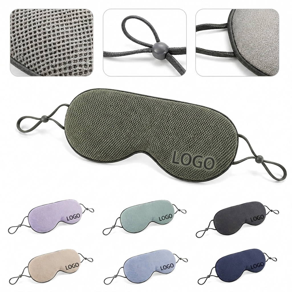 Dual-Sided Ventilated Mesh Sleep Mask with Adjustable Toggles