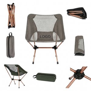 Portable Outdoor Folding Chair with Shock-Corded Frame and Carrying Bag