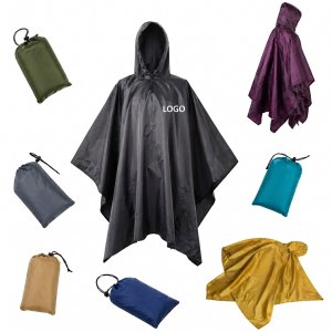 Weather-Resistant Dual-Purpose Rain Poncho with Integrated Pack Cover
