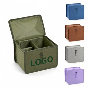 Foldable Car Storage Bin with Multi-Grid Internal Dividers